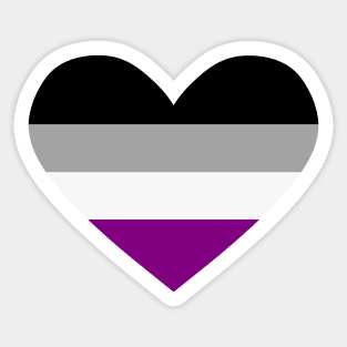 Ace pride heart Sticker